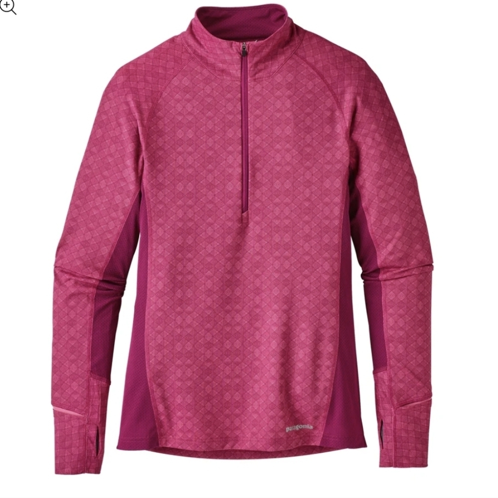 Patagonia All Weather 1/4 Zip Neck Magenta and Pink Pullover
